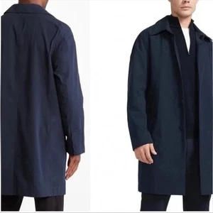 Brady Men’s Tunnel Trench Jacket Coat Sapphire Navy Blue Size Medium - Picture 1 of 10