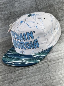 De Colección Fishin’ Georgia P-Caps Hecho en EE. UU. Gorra Snap Back Nueva con Etiquetas OSFA Exterior Lagos Años 80 - Imagen 1 de 24