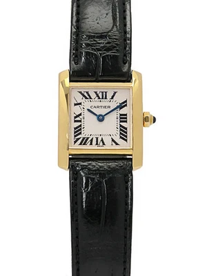 CARTIER Tank Francaise SM W5000256 Yellow Gold 23mm Quartz Ladies #TW056 - image 1 of 4