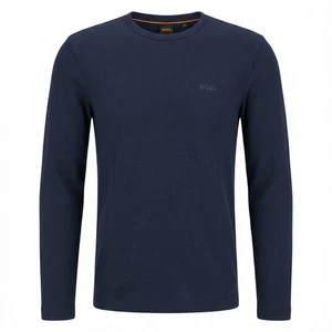 BOSS Herren Langarmshirt Tempesto Regular Fit blau 50520725 404 dark blue - Bild 1 von 4