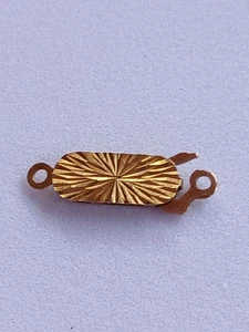 Vintage 9ct Yellow Gold Fish Hook Clasp for Single String Beads Hallmarked 1947X - Picture 1 of 8