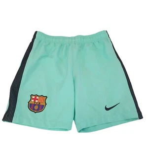 Barcelona Nike Dri-Fit Green Football Shorts Uk Boy's Size S W23 ZZ753 - Picture 1 of 3