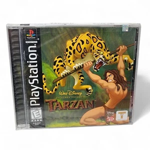 Disney's Tarzán 1999 PlayStation 1 PS1 Videojuego CD Etiqueta Negra Completo Sellado - Imagen 1 de 12