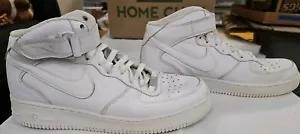 Nike Air Force 1 '07 Mid Hombres Talla 10.5 Blanco Zapatos Atléticos Tenis CW2289-111 - Imagen 1 de 16