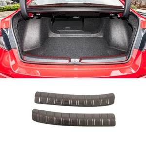 For Honda Civic 2022 Rear Guard Trim Stainless Steel Carbon Fiber Style 2PCS - Picture 1 of 6
