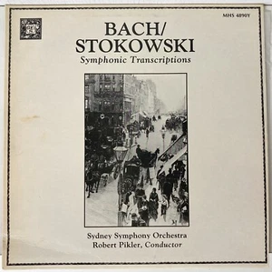 BACH/STOKOWSKI Symphonic Transcriptions Sydney Symphony vinyl record MHS 4890Y - Picture 1 of 4