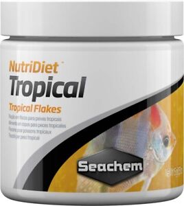 Seachem NutriDiet Tropical Flakes Probiotic Fish Food With GarlicGuard 15-Grams