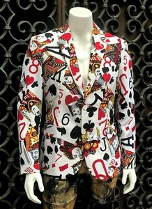 Blazer Uomo Kings Of Clubs Bianco | Nero | Rosso - Foto 1 di 5