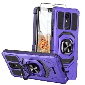 Für Consumer Cellular Iris Connect Handyhülle mit Hartglas Display Lila - Bild 1 von 8