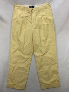 Polo by Ralph Lauren Men’s Yellow 36W 34L Chino Pants 100% Cotton - Picture 1 of 12
