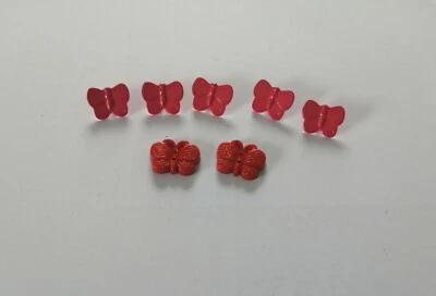 Kinderknöpfe/Motivknöpfe" verschiedene Schmetterlinge ( 7 Knöpfe ) - Bild 1 von 3