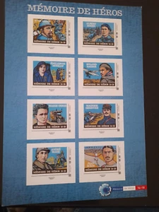 BLOC COLLECTOR DE 10 TIMBRES MONDE MEMOIRE DE HEROS NEUF ** - Foto 1 di 2