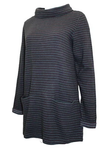 Ex Seasalt Mawgan Porth BLACK Tunic Top Sweatshirt Sizes 12 14 16 20 22 24 26/28 - Picture 1 of 6