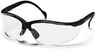 Pyramex Venture 2 Safety Glasses with Black Frame and Clear Lens