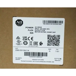 AB 25B-D013N114/A Allen-Bradley PowerFlex 525 5,5 kW 7,5 Hp unità AC gratuita tasse USA - Foto 1 di 5