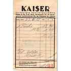 1958 Kaiser Specialty Stores Billhead Receipt Bern Germany Ae4