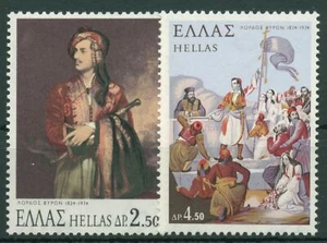 Grecia 1974 Personajes Lord Byron 1164/65 MNH. - Imagen 1 de 1