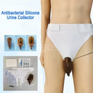 New Urine Bag Collector Antibacterial Portable Wearable Urinal Elastic Waistband - Picture 1 of 15