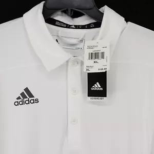 Adidas Men's Aeroready Athletic Tech Polo Shirt Perforated Short Sleeve - Picture 1 of 6