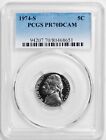 Click now to see the BUY IT NOW Price! 1974 S JEFFERSON NICKEL PCGS PR70DCAM    ONLY 23 EVER GRADED  SUPER  COIN