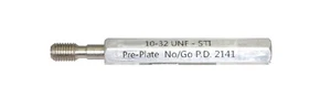 10-32 UNC-2B STI ~ Thread Plug Gage ~ NOT/GO ONLY - WIRECOIL ~ Pre-Plate - Picture 1 of 3