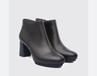 Camper Myriam Black Leather Ankle Boots - Size EU 37