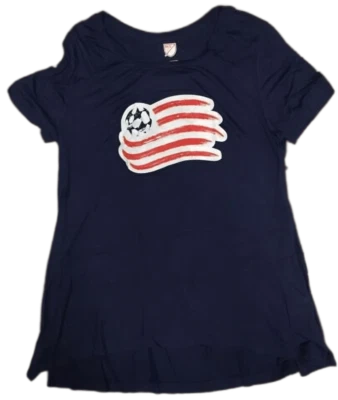 New England Revolution MLS Soccer Women's Scoop Neck T-Shirt CHOOSE SIZE - Image 1 of 4