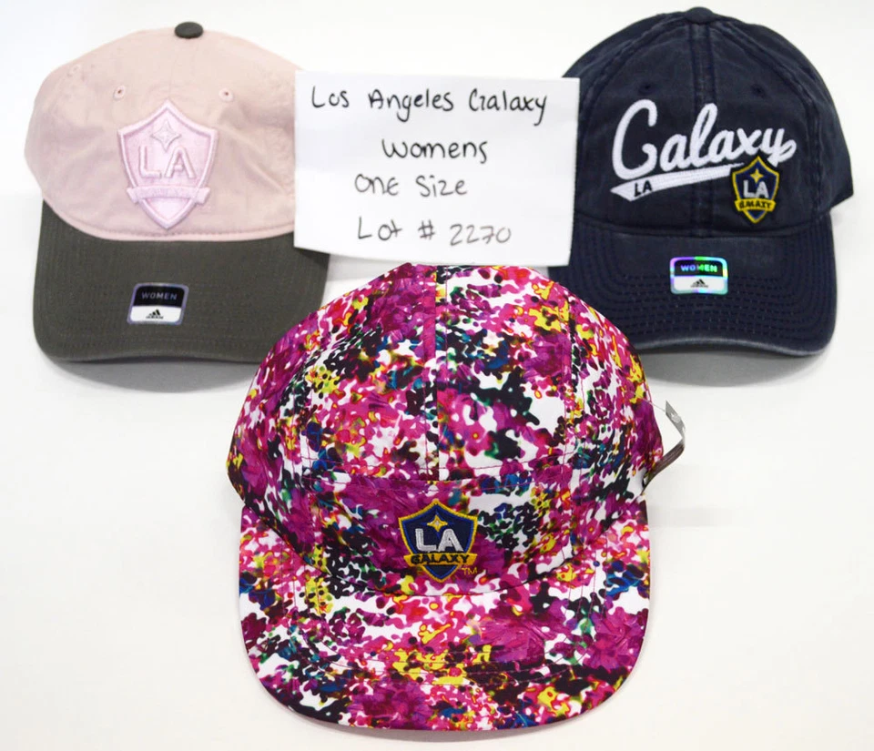 Lote de muestra de gorras Adidas para mujer Los Angeles Galaxy Foto 1 de 1