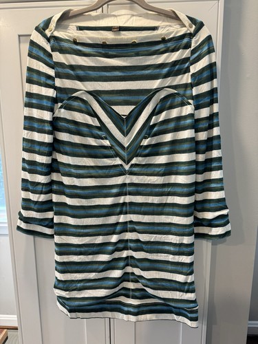 LOUIS VUITTON（LV） LOUIS VUITTON mini abito donna a righe taglia media piccole macchie