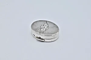 Antique Solid Silver Pill Pot Box Circa 1920 - Picture 1 of 8
