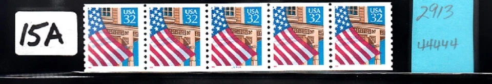 USA PNC SC# 2913 FLAG OVER PORCH 32c SELF ADHESIVE MNH-PL# 44444-F.P. LOT 15A - Image 1 of 1