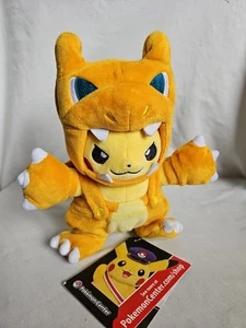 Pikachu in Charizard Costume PokéManiac Pokémon Center 8.5 inch Plush Brand New - Picture 1 of 5