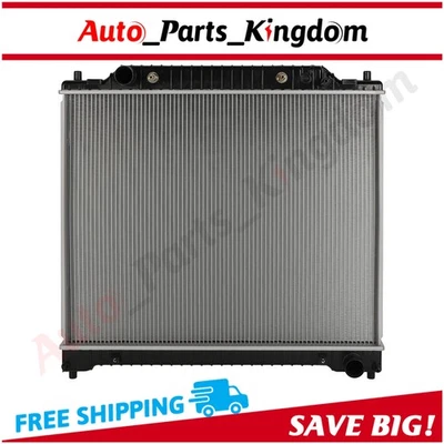 For 02-06 Ford E-150 5.4L 2004-2014 Ford E-350 Super Duty 6.8L Aluminum Radiator - Image 1 of 4