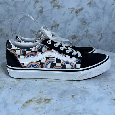 Vans Ward OTW Women's Size 9 Shoes Black White Rainbow Low Top Casual Sneakers - Image 1 of 4