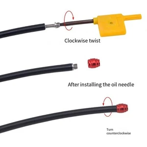 Bike Hydraulic Brake Hose Accurate Size Quick Installation Rubber And Metal - Picture 1 of 8