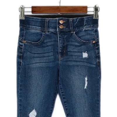 Caramelos Mujer Butt Modeling Slim Jeans Junior 1/25 Elástico Desgastado Med Wash Foto 1 de 4