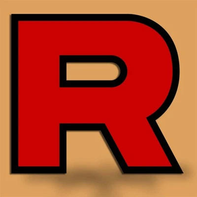 BAD MICHI GRAPHICS Team Rocket Logo Vinyl Decal — Pokémon Villain Sticker | Made in USA (3–6" Tall)