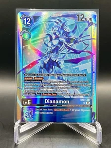 Carta Dianamon BT22-077 Cyber Eden super rara Full Art Holo Digimon CCG NM/M - Foto 1 di 2