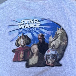 T-SHIRT VINTAGE anni 90 uomo XL STAR WARS episodio 1: Il fantasma grafica Jedi usata in ottime condizioni - Foto 1 di 9