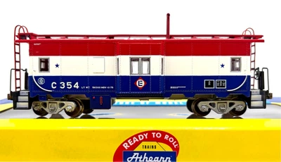 HO ATHEARN 74677 BAY WINDOW CABOOSE ERIE LACKAWANNA # C354 BICENTENNIAL - Image 1 of 3