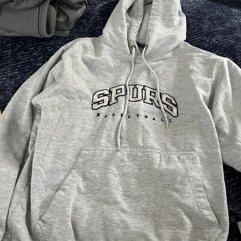 Vintage Pro Edge San Antonio Spurs Basketball Gray Hoodie Men’s Medium NBA Cover