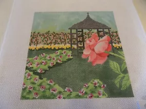 HANDBEMALTE GARTENSZENE 2 - Bild 1 von 2