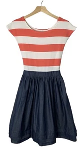 Five Loaves Two Fish A-Line Summer Dress Girls Size 16 Self Sash Modest Spring - Picture 1 of 9