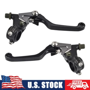Pair CNC Shorty Clutch Brake Levers For Honda CRF70F CRF80F CRF100F 2004-2009 - Picture 1 of 6