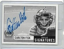 CARLTON FISK 1999 UPPER DECK CENTURY LEGENDS EPIC SIGNATURES CERTIFIED AUTOGRAPH
