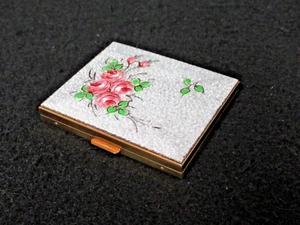 CLOISONNE VINTAGE SCHILDKRAUT COMPATTO CON SPECCHIO - Foto 1 di 14