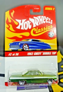 Hot Wheels Classics Series 2 1962 Chevy Bubble Top Green 1/64 - Picture 1 of 2