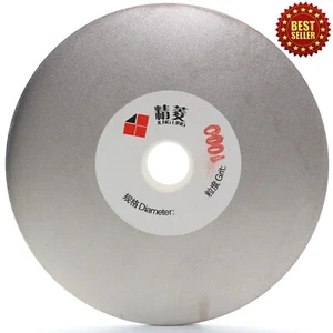 4" inch Diamond Grinding Disc 1000 Grit Fine Coated Flat Lap Disk Lapidary Tools - Picture 1 of 24