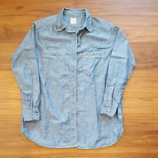 orslow Women's Chambray Work Shirt Size S (Width 43cm) Made in Japan Free Shippi
