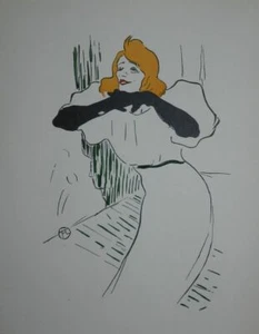 YVETTE GUILBERT VUE PAR TOULOUSE-LAUTREC - C. ROGER-MARX - 31 PLANCHES - 1950 - Imagen 1 de 1